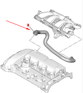 Tuyau de vapeur d'huile pour couvercle de soupape de moteur, pièces automobiles compatibles <span class=keywords><strong>Peugeot</strong></span> 2008 <span class=keywords><strong>208</strong></span> 3008 308 RCZ Citroën C3 C4 C5 1192CN 9806242180 - Product Image 2