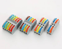 GAOCHAO OEM Bornier de câblage rapide à levier femelle en cuivre 8 cœurs 450V 32A, connecteur de câble électrique compact à pousser