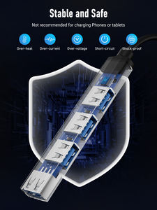 Lemorele TC53 4 in 1 พอร์ต USB Mini-B Splitter อะแดปเตอร์ Usbc สำหรับ <span class=keywords><strong>Surface</strong></span> <span class=keywords><strong>Pro</strong></span> 7 แท่นวางอุปกรณ์ Usb-C Hub 2.0 Super USB C <span class=keywords><strong>3</strong></span>.0 Hub - Product Image 3