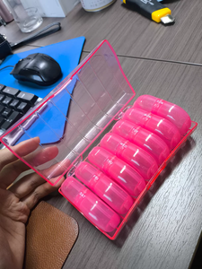 Boîte à pilules de voyage de 7 jours <span class=keywords><strong>AM</strong></span> <span class=keywords><strong>PM</strong></span> hebdomadaire vitamine médecine huile de poisson organisateur de matière plastique - Product Image 3