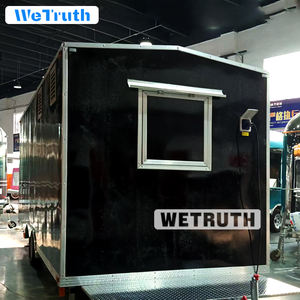 عربة طعام متنقلة من الألياف الزجاجية والألومنيوم معتمدة من ISO بتصميم عتيق مع تجهيزات للحلويات والوجبات الخفيفة للاستخدام الخارجي - Product Image 2