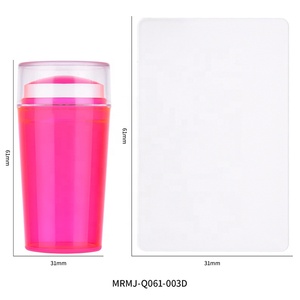 Tampon à ongles <span class=keywords><strong>couleur</strong></span> néon gelée impression Silicone <span class=keywords><strong>modèle</strong></span> de transfert estampage pour manucure plaque outils accessoires - Product Image 5