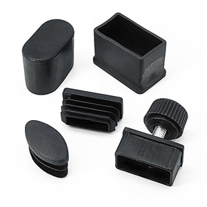 <b>Square</b> Plug Plastic 15x30 Mm Black White For Furniture Industry Durable Connector - Product Image 2