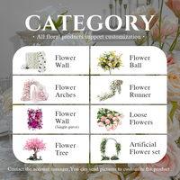 Sunwedding Boule de fleurs artificielles en soie personnalisée, décoration de centre de table de mariage, rose blanche, marque Promise, haute qualité