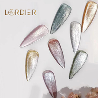 Poudre magnétique pour ongles effet œil de chat argenté 9D, best-seller, pigments pour ongles, poudre chromée