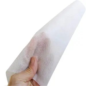 ผ้านอนวูฟเวนสีขาว 100% โพรพิลีนปั่นผูกโบนด์ผ้านอนวูฟเวนม้วนผ้า PP