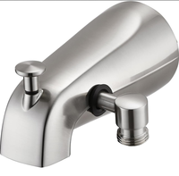Mitigeur bain-douche chaud/froid à deux fonctions avec fonction massage, bec extractible haute pression et raccord latéral pour douchette à main