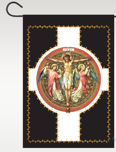 Drapeau <span class=keywords><strong>de</strong></span> jardin personnalisé Sacré-Cœur <span class=keywords><strong>de</strong></span> Jésus Foi Espérance Grâce Paix Chrétien Pâques Petit cadeau décoratif Bannière <span class=keywords><strong>de</strong></span> jardin Maison - Product Image 2