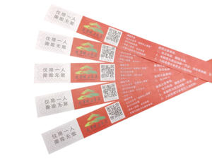 방수 13.56MHz 1K RFID 종이 팔찌 사용자 정의 인쇄 일회용 Tyvek FM11RF08 RFID 팔찌 - Product Image 4