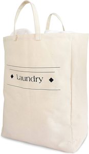 Organisateur Sac <span class=keywords><strong>à</strong></span> <span class=keywords><strong>linge</strong></span> en toile naturelle Grand sac de rangement pour vêtements Jouets <span class=keywords><strong>à</strong></span> <span class=keywords><strong>linge</strong></span> sale Pliable Pliable pour un rangement facile - Product Image 6