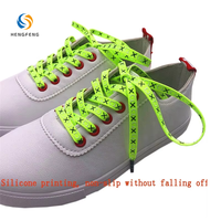 Lacets plats en silicone multicolores antidérapants, lacets sans nœuds imperméables pour baskets en toile unisexes