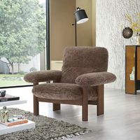 Nouveau design de fauteuil de loisirs en velours: fauteuil de luxe en tissu pour salons, chambres et salons