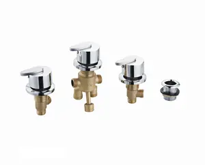 Whirlpool Spa Adjust Spout Hydromassage Brass 3 function waterfall Bathtub faucet Adjustable Hot and Cold Water Mixer