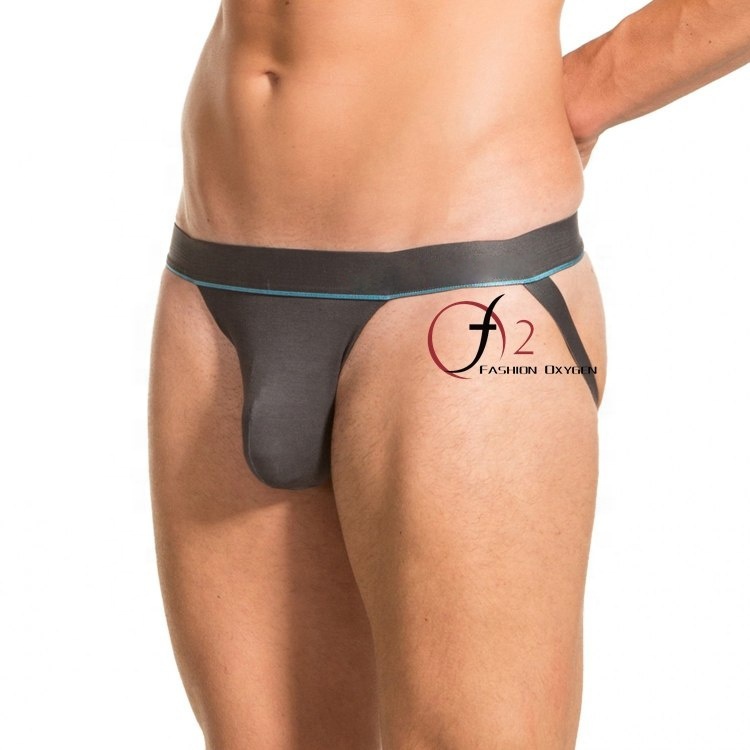 Roupa íntima masculina de 20mm, elásticas traseiras largas, roupa íntima para esporte, logotipo personalizado, malha de seda, jockstrap