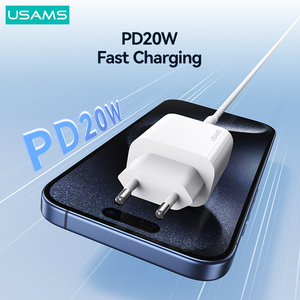 USAMS <span class=keywords><strong>Cargador</strong></span> Portátil Para Celular <span class=keywords><strong>20W</strong></span> Tipo-<span class=keywords><strong>C</strong></span> Rápido <span class=keywords><strong>Cargador</strong></span> de Teléfono Móvil para <span class=keywords><strong>Apple</strong></span> 15 14 13 12 11 Pro Max Carga - Product Image 2