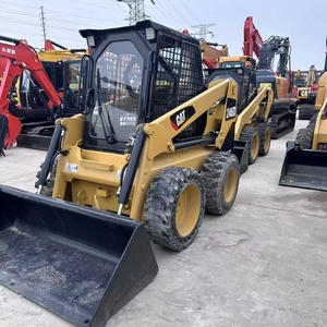 Chargeuse compacte hydraulique CAT 246D d'occasion pour travaux de construction quotidiens et nettoyage de chantier - Product Image 4