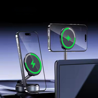Nouveau support de téléphone universel puissant pour voiture avec ventouse 360 °   Support de téléphone portable magnétique rotatif pour tableau de bord de voiture