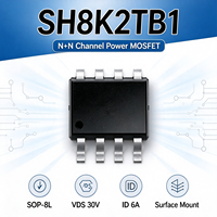 SH8K2TB1 Dual N Channel Power MOSFET SOP-8L 30V 6A Mode Peningkatan Daya, Pemasangan Permukaan untuk Pengalihan Beban