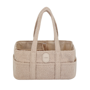 <span class=keywords><strong>Sac</strong></span> de rangement pour couches bébé en <span class=keywords><strong>velours</strong></span> Teddy kaki, grande capacité, pour la crèche, la voiture, les voyages, avec séparateur - Product Image 4