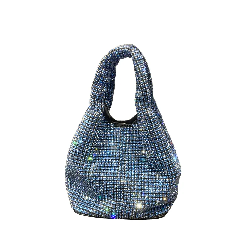 Boshiho luxury Designer Famous Brands Clutch Bag shinny rhinestone Handbag diamond crystal clutch bags for women