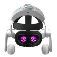 Casque VR Batterie Élite 8000 mAh avec Lumière RVB Intégrée, Nouvelle Sangle Réglable pour Accessoires VR Meta Quest 3