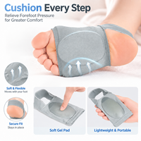 Manchon de compression pour la voûte plantaire avec coussinet en gel, attelle de soutien pour pieds plats, fasciite plantaire, soulagement de la douleur au talon