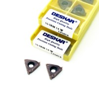 DESKAR 16ERM1.0ISO/AG60/14W 16IRM1.0ISO/AG60/14W LF6018 Plaquette de filetage indexable en carbure pour machine-outil CNC