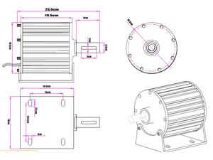 Alternateur générateur à aimants personnalisable à faible régime 15 kW PMG 3 kW 50 kW - Product Image 5