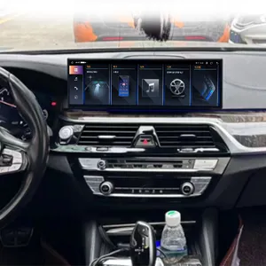适用于宝马5 G30 G38 EVO 2018-2023汽车多媒体播放器全球定位系统导航汽车收音机头单元的ID8 14.9英寸安卓13 Carplay