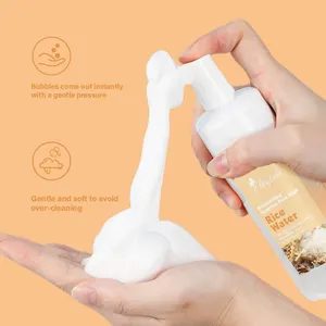 Kore pirinç saf maske köpük temizleyici arındırır yatıştırır alt cilt Sebum beyaz yüz Serum pirinç su parlatıcı köpük yüz yıkama