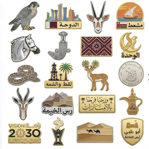 Autocollants métalliques en forme de cœur triangulaire Palestine, badge publicitaire mobile, épingle personnalisée drapeau palestinien, carte de Palestine, poster - Product Image 4