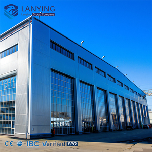 อาคารโครงเหล็กสำเร็จรูปขนาดใหญ่ โครงสร้างเหล็กชุบสังกะสี โกดังเก็บของที่มั่นคง ราคาประหยัด - Product Image 3