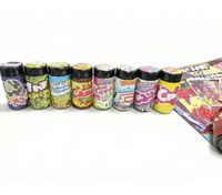 Sacs Mylar personnalisés en stock avec étiquette et boîte, pot en verre UV noir de 3,5g, 7g, 90ml, 135ml pour l'emballage de bonbons, biscuits, gommes, herbes et fleurs
