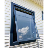 Fenêtres de maison passives à triple glaçure en aluminium à coupure thermique de haute qualité et à haut rendement énergétique de style européen