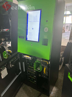 Kios parkir mesin pembayaran tunai otomatis dengan akseptor tagihan dan Dispenser catatan untuk transaksi swalayan