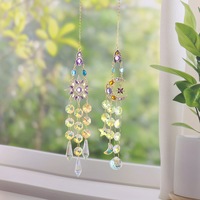 Offre Spéciale : Attrape-soleil en cristal d'améthyste, carillons éoliens, prismes, pierres suspendues, artisanat, décoration Feng Shui Lune
