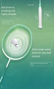 Raquette de <span class=keywords><strong>badminton</strong></span> Storm T800 ultra-légère 6U en fibre de carbone, raquette professionnelle individuelle avec design Light Stream - Product Image 5