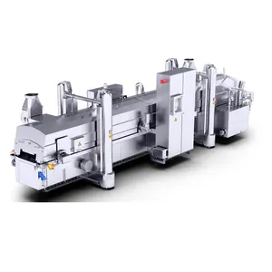 Industrial Commercial Fully Automatic Fried Potato Chips Making Machine Frozen French Fries Production Line Include Hydro Cutter