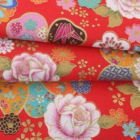 Tissu en pur coton, étoffe 100% coton de haute qualité, Grain clair pour pantalon Kimono Cheongsam et canapés