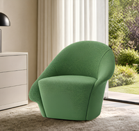 Fauteuil simple moderne italien, fauteuil de salon, chaise de salon