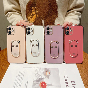 Ốp Điện Thoại Di Động Giá Đỡ Gấp Được Gấu Trúc Mạ Sang Trọng Cho Xiaomi 13 13ite 12SPro 12T Có Giá Đỡ Ốp Lưng Cho Redmi 9A 10S - Product Image 6