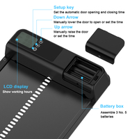 Nouvelle porte de poulailler automatique à minuterie, induction intelligente anti-pincement, porte de volaille électrique étanche IPX3 pour Accs de ferme