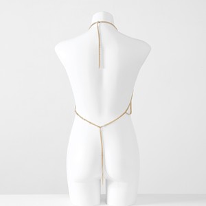 <span class=keywords><strong>Top</strong></span> de Lencería Rojo Brillante con Joyería Corporal de Estrella de Mar, Chaleco de Moda, Estilo Tailandés de Verano, Cadena Ajustable para el Pecho - Product Image 6