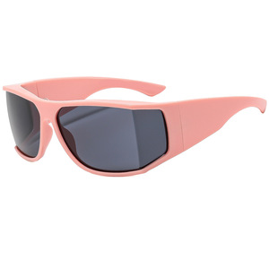 Gafas de Sol de Moda con Forma de Arco, Estilo Y2K Futurista, para Mujer, Tendencia <span class=keywords><strong>Xiaohongshu</strong></span>, Personalizadas, UV400 - Product Image 2