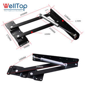 WELLTOP, recién llegados, accesorios para muebles, herrajes, mesa de centro de <span class=keywords><strong>moda</strong></span> con almacenamiento y mecanismo de mesa convertible superior de elevación - Product Image 4