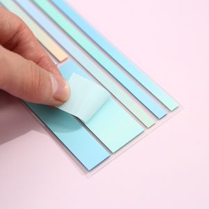 透明荧光笔条宠物长书胶带可重复使用的粘性索引标签标志，用于注释学习学校办公用品 - Product Image 3