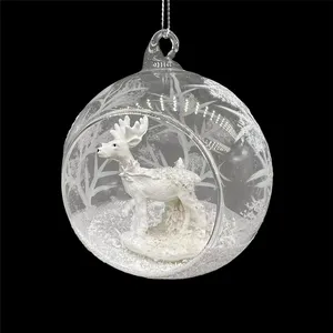 Décorations ornementales pour arbre de noël, boules de Globes en verre, nouvelle collection 2022