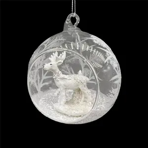 2022 New Ornamental Ornaments Decorations Christmas Tree Glass Globes Balls