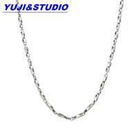 Collier en Acier Titane Anneau de Möbius, Chaîne Graine de Melon pour Couples, Bijoux Tendance Unisexe, Chaîne Assortie
