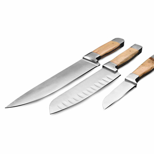 OEM Custom Stainless Steel Chef <b>Knife</b> <b>Set</b> Professional Kitchen Tools Wood Handle <b>Knife</b> Hot Selling Best Quality Chef <b>Knife</b> <b>Set</b> - Product Image 1